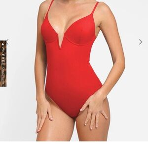 Red Women's One Piece Swimsuit